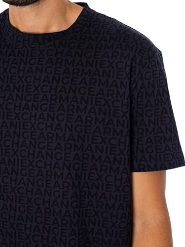 Armani Exchange Men's All Over Logo Print Regular Fit Tee4