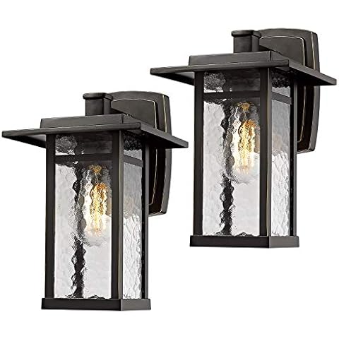 Beionxii Outdoor Wall Lights, 14inch Large Exterior Light Fixture Dusk to Dawn Porch Lights for House Front Door Garage, Oil Rubbed Bronze Finish - A268W-2PK Cover