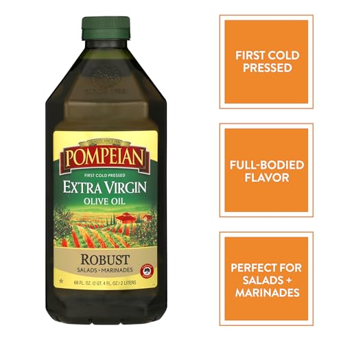 Pompeian Extra Virgin Olive Oil Variety Pack - Smooth, Robust, Naturally Gluten-Free, Non-Allergenic, Non-GMO, 68 Fl Oz (Pack of 2) - Image 5