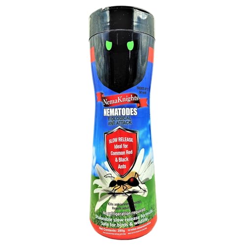 NemaKnights Biological Nematodes Ant Attack Control For Common Red & Black Ants (Up to 50 Nests)