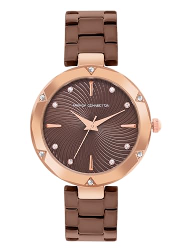 French Connection Analog Brown Dial Womens Watch-FCN00083B (B0CJXW4MD2) Amazon Price History, Amazon Price Tracker