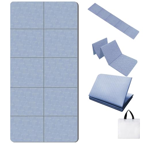 Rustuen ���K�}�b�g �܂肽���� 8mm ���� ���L 66�p TPE�f�� �g���[�j���O�}�b�g �G�N�T�T�C�Y�}�b�g ����~�� 66cm*185cm ���� �s���e�B�X�}�b�g �y�� ���[�ɕ֗� ���[�ܕt�� (�u���[���L66�p, ����8�o)