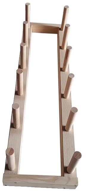 MAUMI Horizontal Plate Bar Rack, Wood