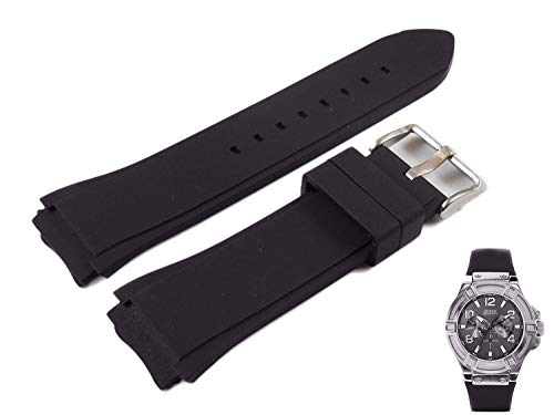 g24 Compatible Black Rubber Watch Strap Band