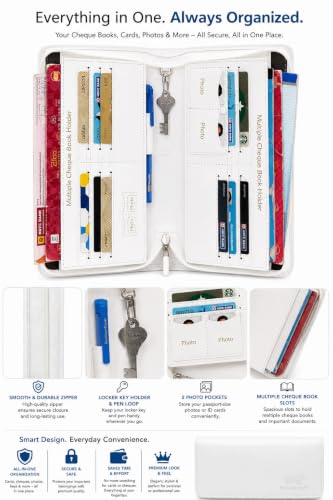Image of Sukeshcraft Polyurethane unisex-adult Business Card Holders(White)