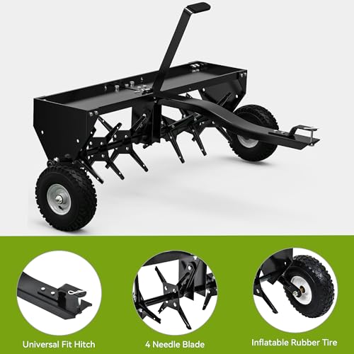 Aerador de césped remolcado con 48 pulg y cuchillas de acero miniatura 3