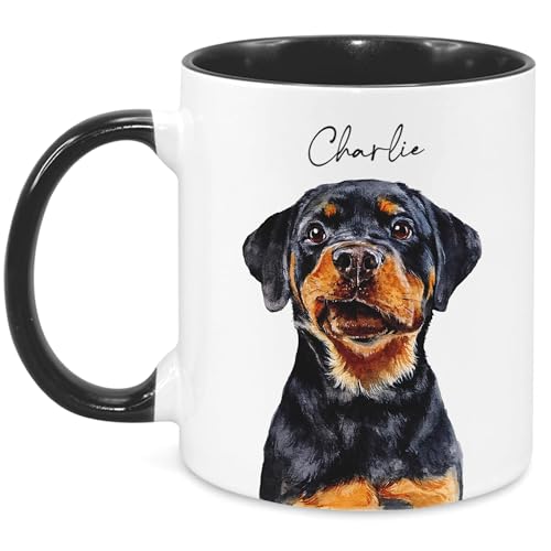 Taza personalizada con retrato de mascota miniatura 1