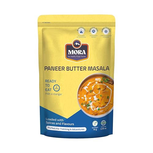 Mora Cheesy Paneer - Ready To Eat Premium Freeze Dried Instant Meal, Microwavable, Effortless Cooking, Gluten-free, Plant-based, High Protein, Emergency Food, Vegan