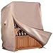 Strandkorb Hanse Schutzhülle Winterfest aus 600 D Oxford Gewebe mit extra flexiblem Klettverschluss, Premium Strandkorbhülle in Beige