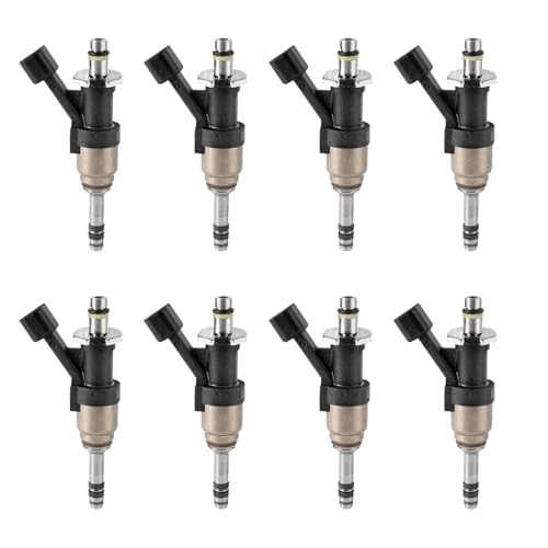 Hconcet New 8Pcs Fuel Injector 12668393 Compatible with 2015-2018 Cadillac Escalade, GMC Yukon XL 6.2L V8, 2014-2018 GMC Sierra 1500 6.2L V8, 2014-2018 Chevrolet Corvette