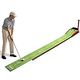 Vantic Golf Putting Mat - Upgraded Indoor/Outdoor Putting Green with Auto Ball Return System, Crystal Velvet Mat, Golf Practice Putting Mats for Home, Office, Backyard Use
