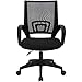 T-LoVendo TY-H03-BLACK Silla de Oficina con Soporte Lumbar, Negro, Normal
