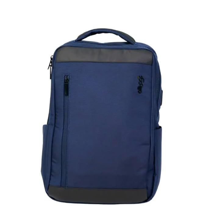 Mochila Allbags Executiva Evander Azul