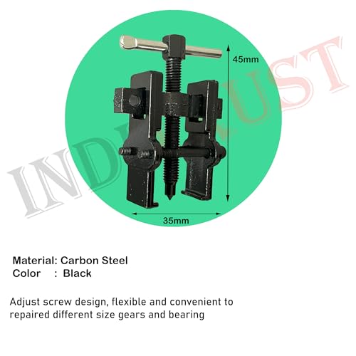 Image of Inditrust 2 Jaw Carbon Steel Forged Bearing Gear Puller Remover Twin Legs Gear Removal Hand Tool Gear Puller Suitable for Inside & Outside (2inch (35 x 45 mm))