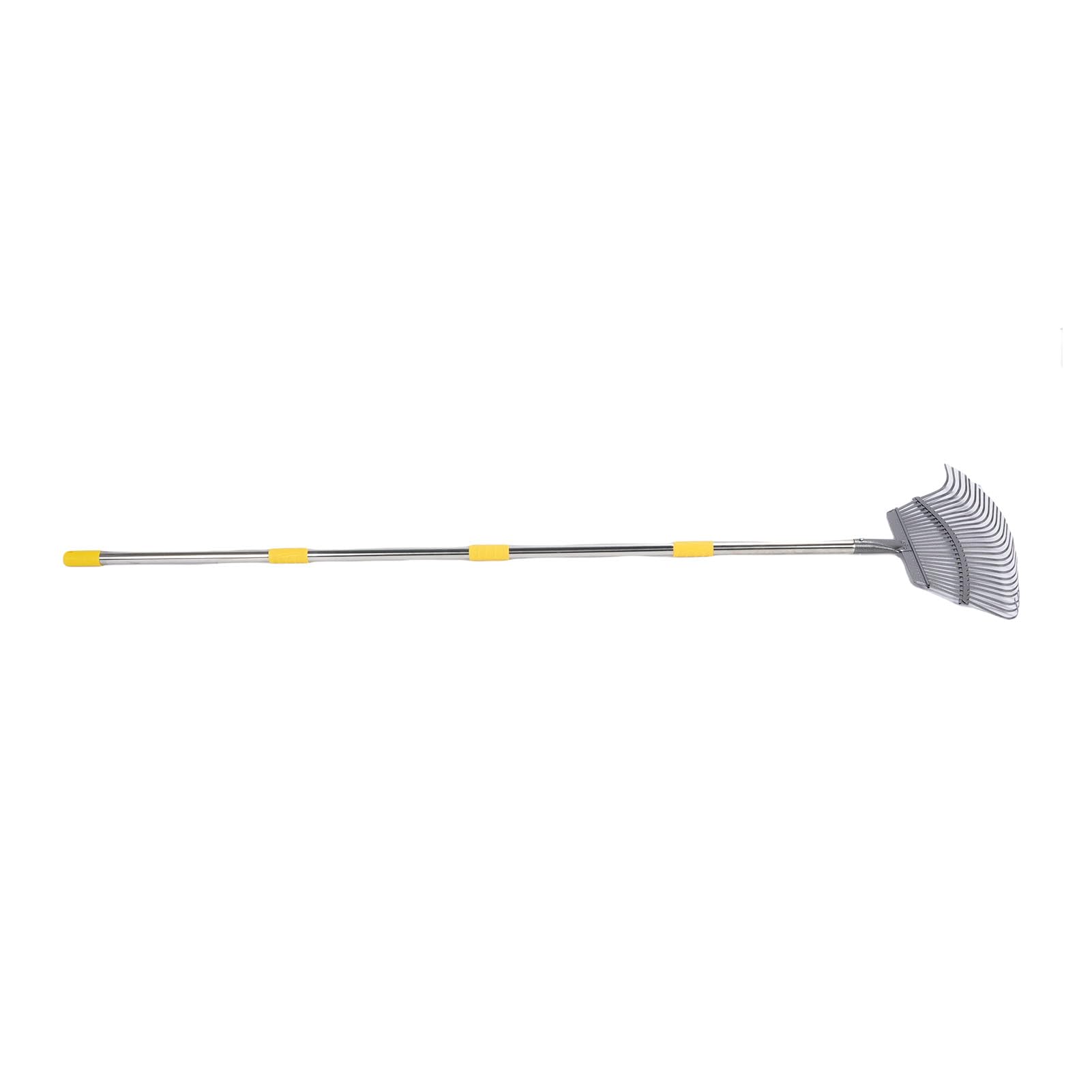 Rastrillo de Jardín Rastrillo de Hojas de Metal con Largo Ajustable para una Limpieza Eficiente del Jardín con Bolsa de Hojas Reutilizable de 36 a 73 Pulgadas