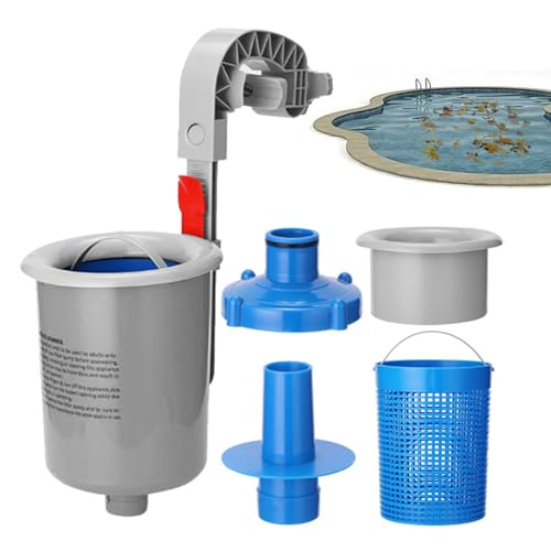 Skimmer de piscine | Écumeur automatique et panier de skimmer flottant pour piscines – Pièce de rechange pour jardin, famille, arrière-cour, pré-filtre après tempête