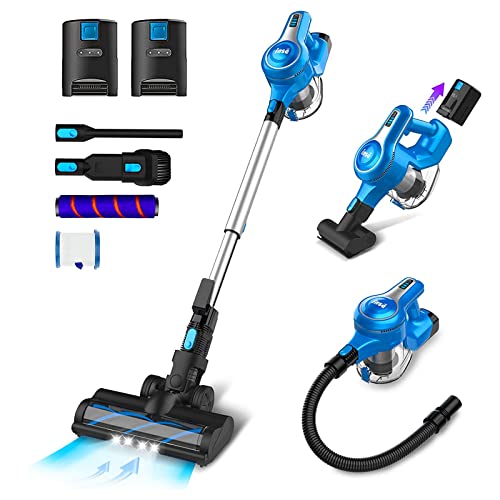 INSE Cordless Vacuum Cleaner, 28Kpa 300W Brushless Stick Vacuum with 2 Batteries, Up to 90min Runtime, 10-in-1 Powerful Rechargeable Lightweight Cordless Vacuum for Carpet Hard Floor Pet Hair, S6P Pro INSE Cordless Vacuum Cleaner, 28Kpa 300W Brushless Stick Vacuum with 2 Batteries, Up to 90min Runtime, 10-in-1 Powerful Rechargeable Lightweight Cordless Vacuum for Carpet Hard Floor Pet Hair, S6P Pro