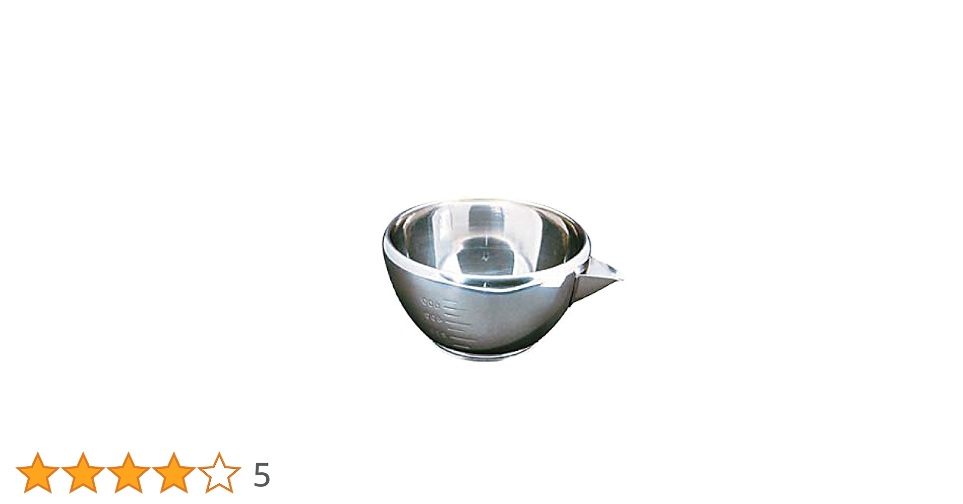 Amazon | 日本製 18-8 片口ボウル 目盛付 中 900cc (在) [注ぎ口