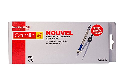 Image of Doms Fusion Pencil 10 Pcs & Camlin Kokuyo Nouvel Geometry Box (Multicolor)