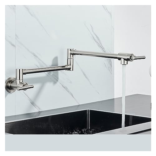 Tap de cuisine haut de gamme en laiton massif chrome rotatif