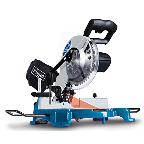 Scheppach Kappsäge HM80L mit Laser | Schnitthöhe 60mm | Schnittbreite 120mm | 1500W | Sägeblatt-Ø 210mm / 24 Z | beidseitig schwenkbarer Sägekopf | Gehrungssäge | mit Werkstückauflage & Spanner – Bild 3