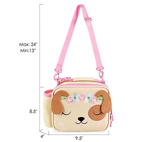 Mibasies KLB0070DOG2 Kids Lunch Bag For Girls Leather Insulated Lunch Box thumb #3