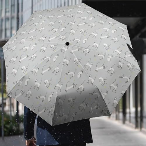 Parapluie pliable chat siamois robuste et imperméable finitions soignées