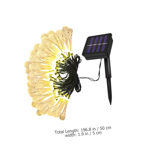 Luces solares LED para exterior 5m 20 gotas azul miniatura 2