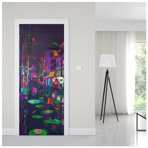 Autocollant de porte de jeu pour masquer les imperfections murales avec style