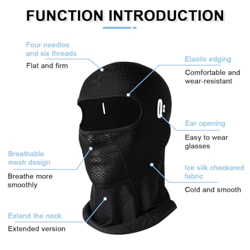 Image of PROBEROS Balaclava for Men Face Mask Sun UV Protection Breathable Full Head Mask for Men Women Skiing Cycling