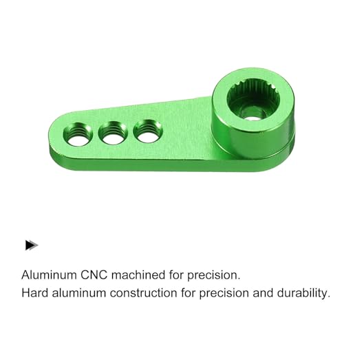 Servo de direction en métal 25T rigide monobras vert MECCANIXITY pour auto RC - 3