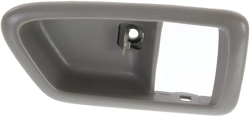 KarParts360 Compatible con manija de puerta Toyota Camry 1997 98 99 00 2001 lado del pasajero  Delantero  Interior  Gris claro  Solo bisel
