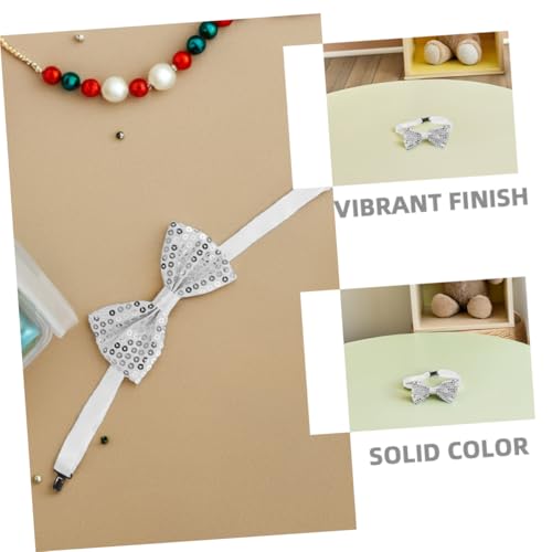 NOLITOY 10pcs Adjustable Sequin Bow Ties for Shiny Tuxedo Bowtie for Parties Graduations and Formal Events for Boys3