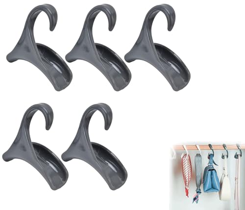 Lista de Suministros para colgar de esta semana. 41 Walquicks 5 Piezas Ganchos para Colgar Bolsos Armario, Soporte para Colgar Cartera, Gancho Colgar Bolsa Ahorra Espacio para Viaje Hogar Armario Organizador Colgador(Gris)