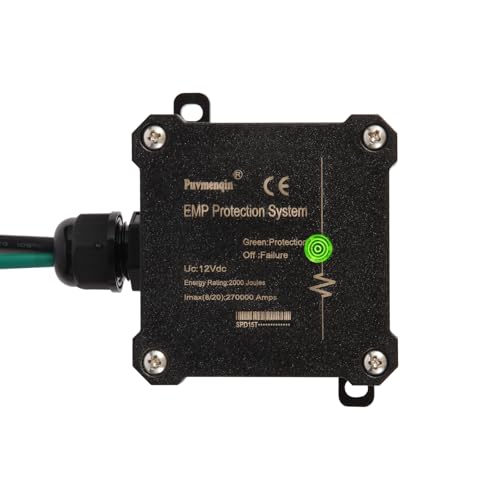 EMP Protection for Vehicle Lightning, Solar Flare, and Surge Protection,12V DC