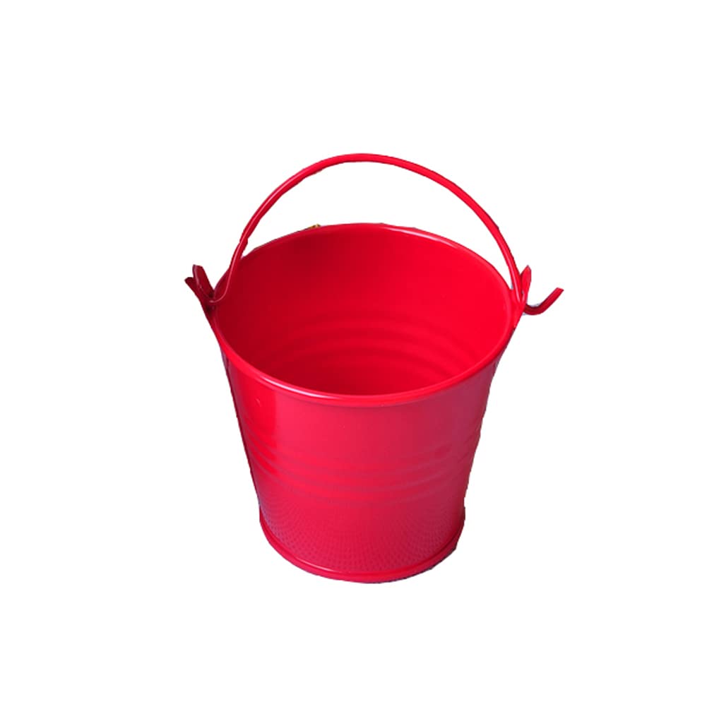 Jomewory Small Metal Buckets Colorful, Galvanized Tinplate Tin Pails with Handles, Metal Tinplate Buckets for Kids, Classroom, Crafts, and Favors - Plant Pot Garden Container