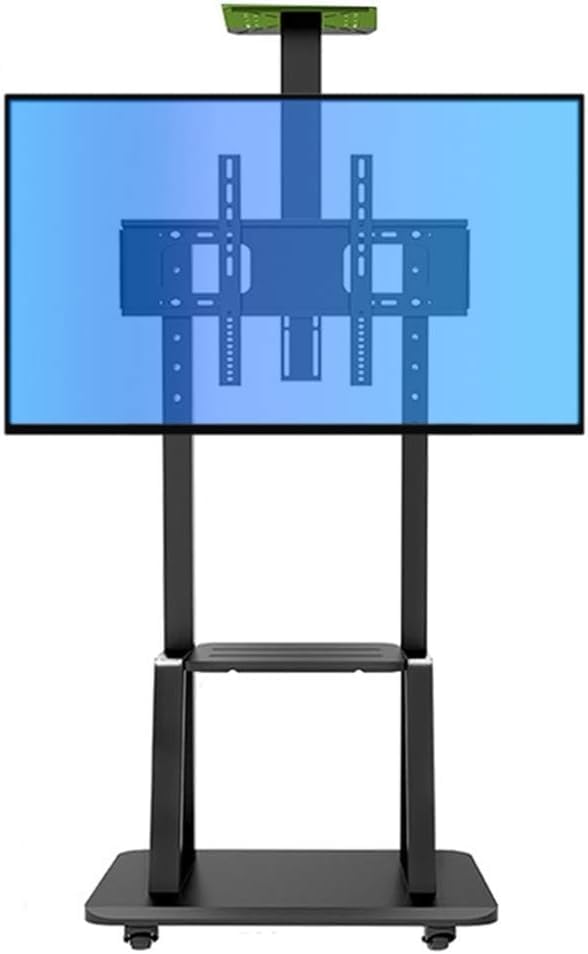 Soporte Móvil para TV Universal Negro para Pantallas 55-75" miniatura 1