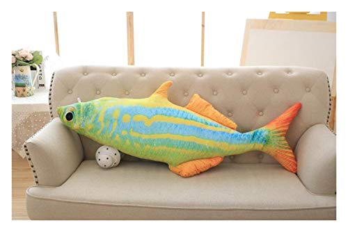 NOBRAND Color Tropical Fish Pillow Vivid Creative Plush Toy Cosy Cosy Cushion Child Birthday Gift Stuffed Toys Cute Fashion Pillows Bed, Lap, Sofa (Color : Colorful, Size : 100cm)