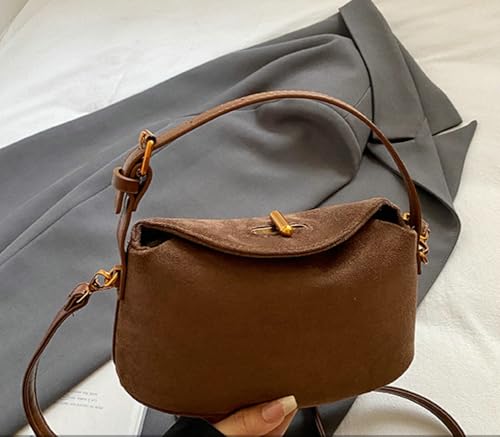 Slouchy Suede Hobo Bags Women Cute Underarm Shoulder Bag Crescent Crossbody Purses Trendy Travel Satchels Tote Handbag 20254