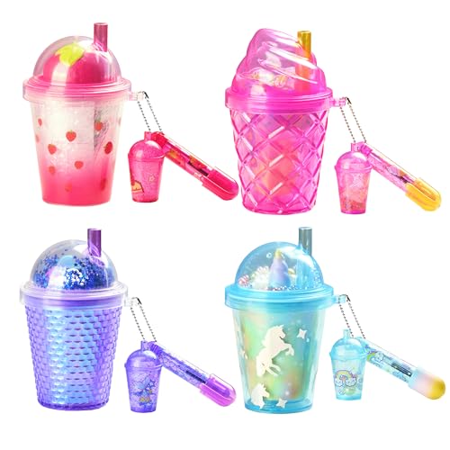REAL LITTLES Cute Cups Full of Tiny Surprises Reveal 4 Cute Tiny Stationery Surprises That Really Work Plus 1 Cute Mini Cup Charm 4 Cute Cups to Collect - Styles May Vary