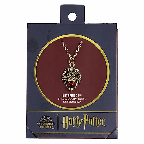 Harry Potter Gryffindor Lion House Animal Gem Stone Pendant Necklace3
