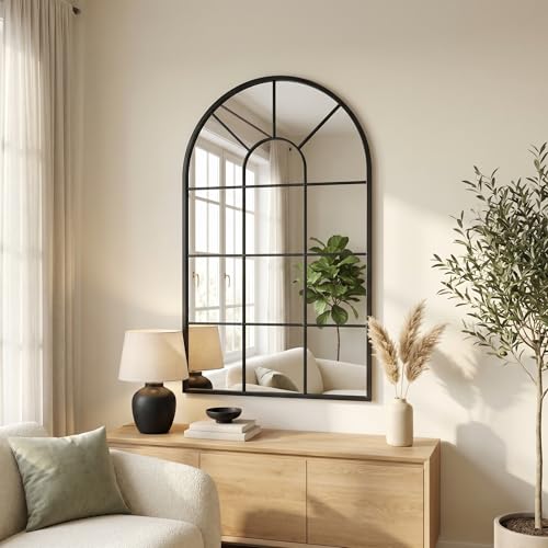 Salkala Arched Window Pane Mirror