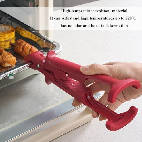 Mutifunctional Anti-Scald Dish Clip, Heat-Resistant Silicone Hot Bowl Gripper for Kitchen, Hot Dish Plate Gripper Clips & Steamer Tongs with Non-Slip Grip Cooking Tongs for Microwave, Oven & Stove - image 6
