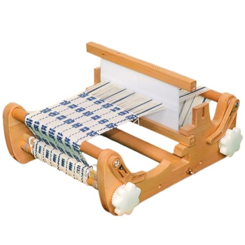 KHZKHC Desktop Wooden Weaving Loom, DIY Hand-Woven Knitting Machine, Weaving