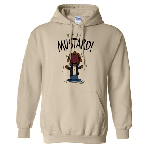 TeesAndTankYou Mustard Kendrick Hoodie Sweatshirt Unisex X-Large Sand