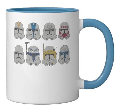 Taza de cerámica Star Wars Clone Troopers azul/ blanco 11 oz miniatura 2