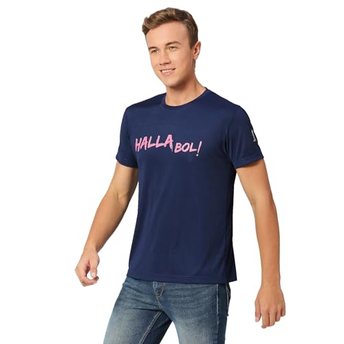 Image of playR x RR Halla BOL Tee - Men's Sports T-Shirt, Lightweight, Breathable Fabric, Comfortable Ideal for Training, Gym, Running, Match Days, Travel & Casual Wear for All Season
