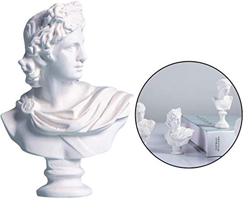 Figura decorativa mitología griega en resina Apollo miniatura 5