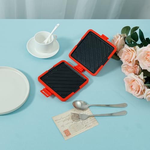 Microwave Toastie Maker, Wireless Silicone Toastie Maker Microwaveable Cookware, Non-Stick Plate Heatwave Technology Sandwich Toaster for Cooking Delicious Crispy Sandwiches - Image 7