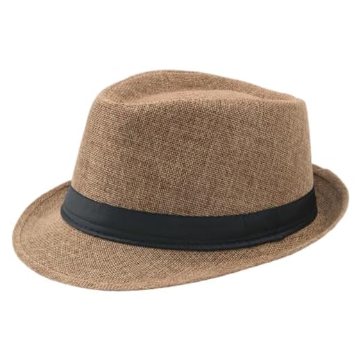 Cappello Fedora estivo da uomo stile vintage